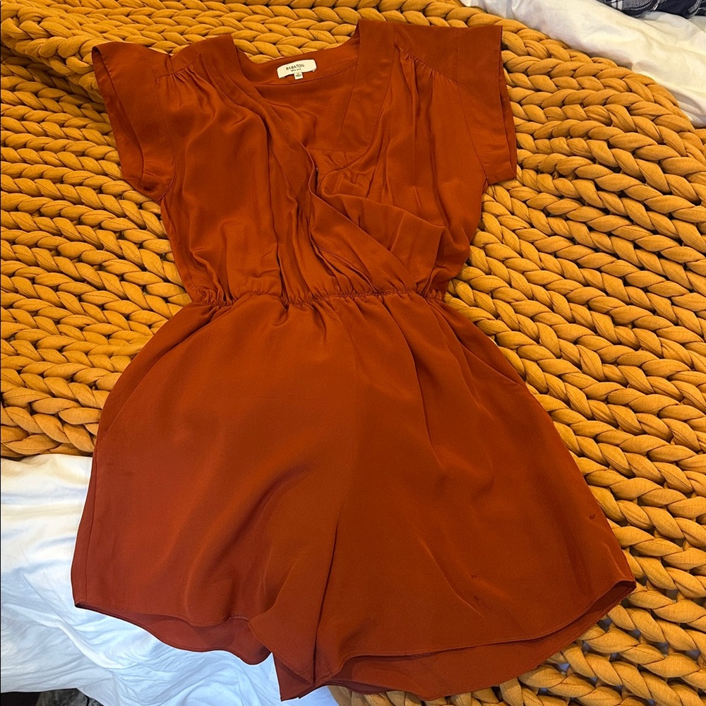 Aritzia Babaton Silk Romper
